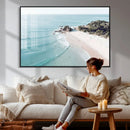 Aerial Beach Wall Art Canvas Print, Coastal Ocean Waves and by MyGreatCanvas | Canvas Wall Art Prints | Photo Prints & Wall Decor