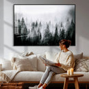 Foggy Forest Wall Art Canvas Print – Mountain Woodland by MyGreatCanvas | Canvas Wall Art Prints | Photo Prints & Wall Decor