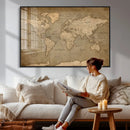 World Map Canvas Print – Framed Travel Map Wall Art for by MyGreatCanvas | Canvas Wall Art Prints | Photo Prints & Wall Decor