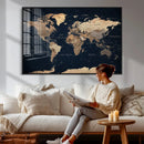 World Map Canvas Print – Detailed Map of the World Wall Art by MyGreatCanvas | Canvas Wall Art Prints | Photo Prints & Wall Decor