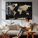 World Map Wall Art Print – Detailed Map of the World Wall by MyGreatCanvas | Canvas Wall Art Prints | Photo Prints & Wall Decor