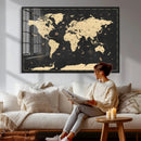World Map Canvas Print – Detailed Map of the World Wall Art by MyGreatCanvas | Canvas Wall Art Prints | Photo Prints & Wall Decor