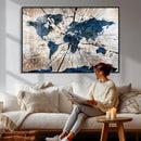 Rustic World Map Canvas Print – Framed Wall Art for Couples, by MyGreatCanvas | Canvas Wall Art Prints | Photo Prints & Wall Decor