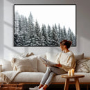 Misty Mountain Forest Canvas Print, Foggy Pine Trees Nature by MyGreatCanvas | Canvas Wall Art Prints | Photo Prints & Wall Decor