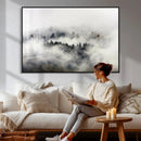 Foggy Forest Wall Art Canvas Print, Misty Pine Tree by MyGreatCanvas | Canvas Wall Art Prints | Photo Prints & Wall Decor