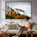 Autumn Forest Wall Art Canvas Print, Foggy Mountain by MyGreatCanvas | Canvas Wall Art Prints | Photo Prints & Wall Decor