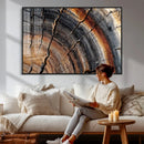 Abstract Tree Ring Wall Art Print – Natural Rustic Wood by MyGreatCanvas | Canvas Wall Art Prints | Photo Prints & Wall Decor