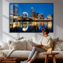 Austin Skyline Wall Art Canvas Print, Austin Downtown Night by MyGreatCanvas | Canvas Wall Art Prints | Photo Prints & Wall Decor