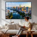 Austin Skyline Wall Art Canvas Print, Austin Downtown Night by MyGreatCanvas | Canvas Wall Art Prints | Photo Prints & Wall Decor