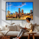 Boston Wall Art Canvas Print, Boston City Downtown Night by MyGreatCanvas | Canvas Wall Art Prints | Photo Prints & Wall Decor