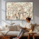 Farmhouse Texas Longhorn Wall Art Canvas Print - Abstract by MyGreatCanvas | Canvas Wall Art Prints | Photo Prints & Wall Decor