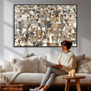 Abstract Longhorn Wall Art Canvas Print - Cow Animal Drawing by MyGreatCanvas | Canvas Wall Art Prints | Photo Prints & Wall Decor