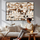 Large Longhorn Wall Art Canvas Print - Abstract Cow Animal by MyGreatCanvas | Canvas Wall Art Prints | Photo Prints & Wall Decor