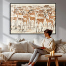 Gazelle Wall Art Canvas Print - Abstract Antelope Wall Art by MyGreatCanvas | Canvas Wall Art Prints | Photo Prints & Wall Decor