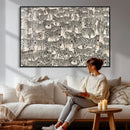 Abstract Zebra Wall Art Canvas Print for Farmhouse Decor by MyGreatCanvas | Canvas Wall Art Prints | Photo Prints & Wall Decor