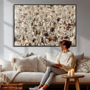 Abstract Longhorn Wall Art Canvas Print - Farm Animal by MyGreatCanvas | Canvas Wall Art Prints | Photo Prints & Wall Decor