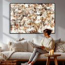 Farmhouse Bighorn Sheep Wall Art Canvas Print - Abstract by MyGreatCanvas | Canvas Wall Art Prints | Photo Prints & Wall Decor