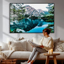 Alpine Mountain Lake Wall Art Canvas Print – Turquoise by MyGreatCanvas | Canvas Wall Art Prints | Photo Prints & Wall Decor
