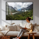 Yosemite Valley Wall Art Canvas Print – Misty Mountain by MyGreatCanvas | Canvas Wall Art Prints | Photo Prints & Wall Decor