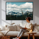Mountain Forest Wall Art Canvas Print, Alpine Pine Tree by MyGreatCanvas | Canvas Wall Art Prints | Photo Prints & Wall Decor