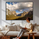 Yosemite Valley River Landscape Wall Art Canvas Print, by MyGreatCanvas | Canvas Wall Art Prints | Photo Prints & Wall Decor