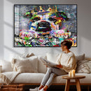 Graffiti Dog Wall Art Decor for Teen Bedroom - Abstract by MyGreatCanvas | Canvas Wall Art Prints | Photo Prints & Wall Decor