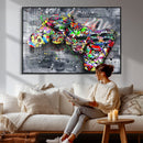 Graffiti Gaming Canvas Wall Art For Bedroom - Gaming Wall by MyGreatCanvas | Canvas Wall Art Prints | Photo Prints & Wall Decor