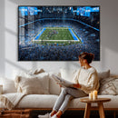 Detroit Lions Stadium Wall Art Canvas Print, Football Field by MyGreatCanvas | Canvas Wall Art Prints | Photo Prints & Wall Decor