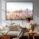 Lavender Field Wall Art Canvas Print, Butterfly Floral by MyGreatCanvas | Canvas Wall Art Prints | Photo Prints & Wall Decor