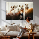 Wild Horse Herd Wall Art Canvas Print, Natural Horse by MyGreatCanvas | Canvas Wall Art Prints | Photo Prints & Wall Decor