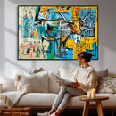 Basquiat Style Bird Bull Graffiti Wall Art Canvas Print, by MyGreatCanvas | Canvas Wall Art Prints | Photo Prints & Wall Decor
