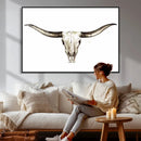 Longhorn Skull Wall Art Canvas Print – Rustic Western by MyGreatCanvas | Canvas Wall Art Prints | Photo Prints & Wall Decor