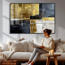 Gold Navy Abstract Wall Art Canvas Print, Modern Luxury by MyGreatCanvas | Canvas Wall Art Prints | Photo Prints & Wall Decor