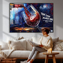 Red Wine Splash Abstract Wall Art Canvas Print, Modern Wine by MyGreatCanvas | Canvas Wall Art Prints | Photo Prints & Wall Decor
