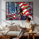 USA Statue of Liberty Graffiti Street Art Wall Art Canvas by MyGreatCanvas | Canvas Wall Art Prints | Photo Prints & Wall Decor