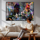 Graffiti Baseball Player Street Art Wall Art Canvas Print by MyGreatCanvas | Canvas Wall Art Prints | Photo Prints & Wall Decor