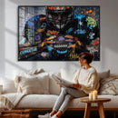 Graffiti American Football Player Street Art Wall Art Canvas by MyGreatCanvas | Canvas Wall Art Prints | Photo Prints & Wall Decor