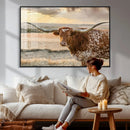 Texas Longhorn Wall Art Canvas Print, Western Ranch Bull by MyGreatCanvas | Canvas Wall Art Prints | Photo Prints & Wall Decor