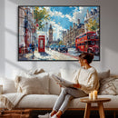 London City Street Wall Art Canvas Print, Big Ben & Red Bus by MyGreatCanvas | Canvas Wall Art Prints | Photo Prints & Wall Decor