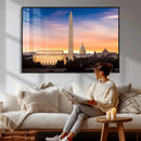 Washington DC Skyline Wall Art Canvas Print – Lincoln by MyGreatCanvas | Canvas Wall Art Prints | Photo Prints & Wall Decor