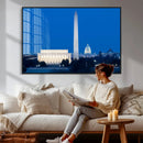 Washington DC Skyline Wall Art Canvas Print – Lincoln by MyGreatCanvas | Canvas Wall Art Prints | Photo Prints & Wall Decor
