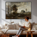 Adolf Dressler Landscape of the Oder River Wall Art Canvas by MyGreatCanvas | Canvas Wall Art Prints | Photo Prints & Wall Decor