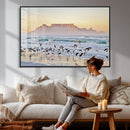 Seagulls Over Ocean Wall Art Canvas Print – Coastal Beach by MyGreatCanvas | Canvas Wall Art Prints | Photo Prints & Wall Decor