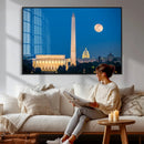 Washington DC Skyline Wall Art Canvas Print – Lincoln by MyGreatCanvas | Canvas Wall Art Prints | Photo Prints & Wall Decor