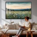Wildflower Meadow Oil Painting Canvas — Daisy Lavender by MyGreatCanvas | Canvas Wall Art Prints | Photo Prints & Wall Decor