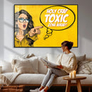 Pop Art Print Bathroom Sign Wall Art Canvas Print — Funny by MyGreatCanvas | Canvas Wall Art Prints | Photo Prints & Wall Decor