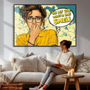 Pop Art Print Bathroom Sign Wall Art Canvas Print — Funny by MyGreatCanvas | Canvas Wall Art Prints | Photo Prints & Wall Decor