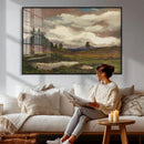 Gustav Macoun Heathland Canvas Print, Czech Landscape Oil by MyGreatCanvas | Canvas Wall Art Prints | Photo Prints & Wall Decor