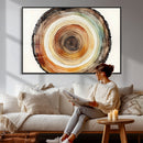 Natural Wood Slice Wall Art Canvas Print, Tree Ring Wall by MyGreatCanvas | Canvas Wall Art Prints | Photo Prints & Wall Decor