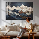 Mountain Wall Art – Modern Abstract Landscape Canvas Print